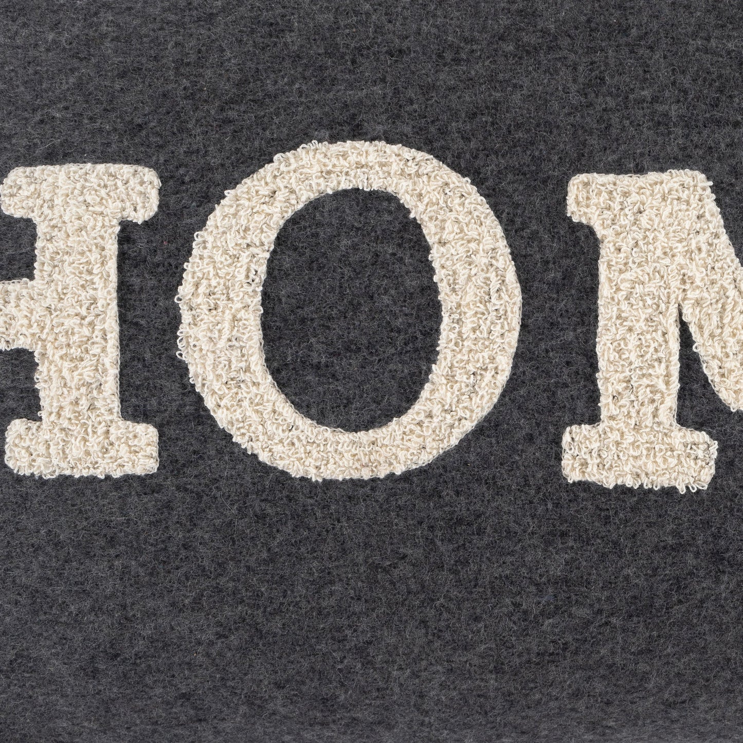 003 SI-1882651,SI-1882652 | Closeup | Home Time Pillow - 32358 by Surya in black, wheat. Made from 55% wool, 30% polyester, 15% nylon, 100% cotton in a unique style.