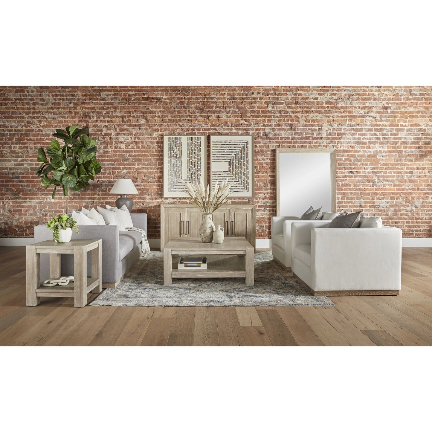 020 SI-2021717 | Lifestyle | Hunter Media Sideboard by Essentials For Living in natural gray acacia. Made from solid acacia wood, acacia veneer, mdf in a transitional style.