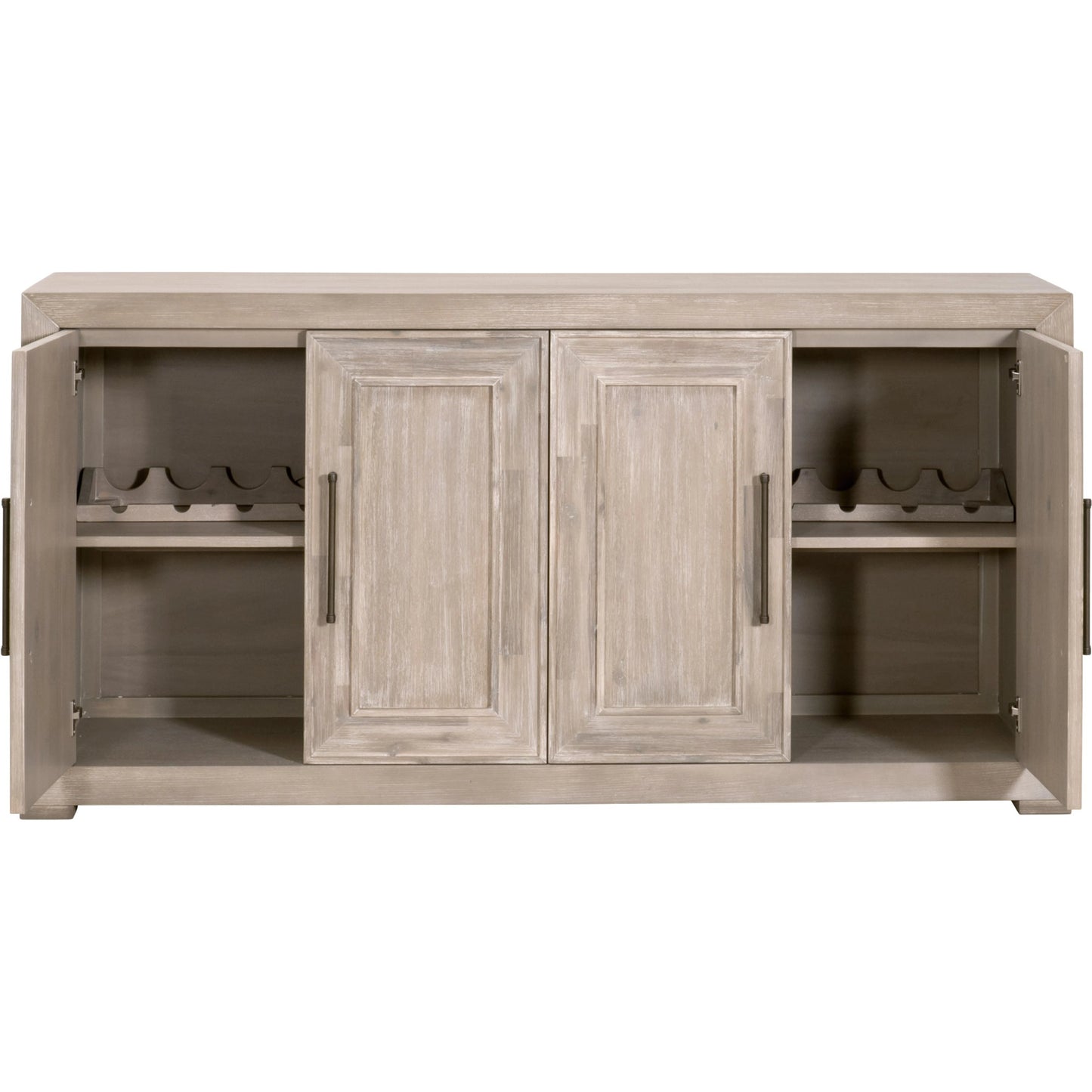 002 SI-2021717 | Additional Silo | Hunter Media Sideboard by Essentials For Living in natural gray acacia. Made from solid acacia wood, acacia veneer, mdf in a transitional style.