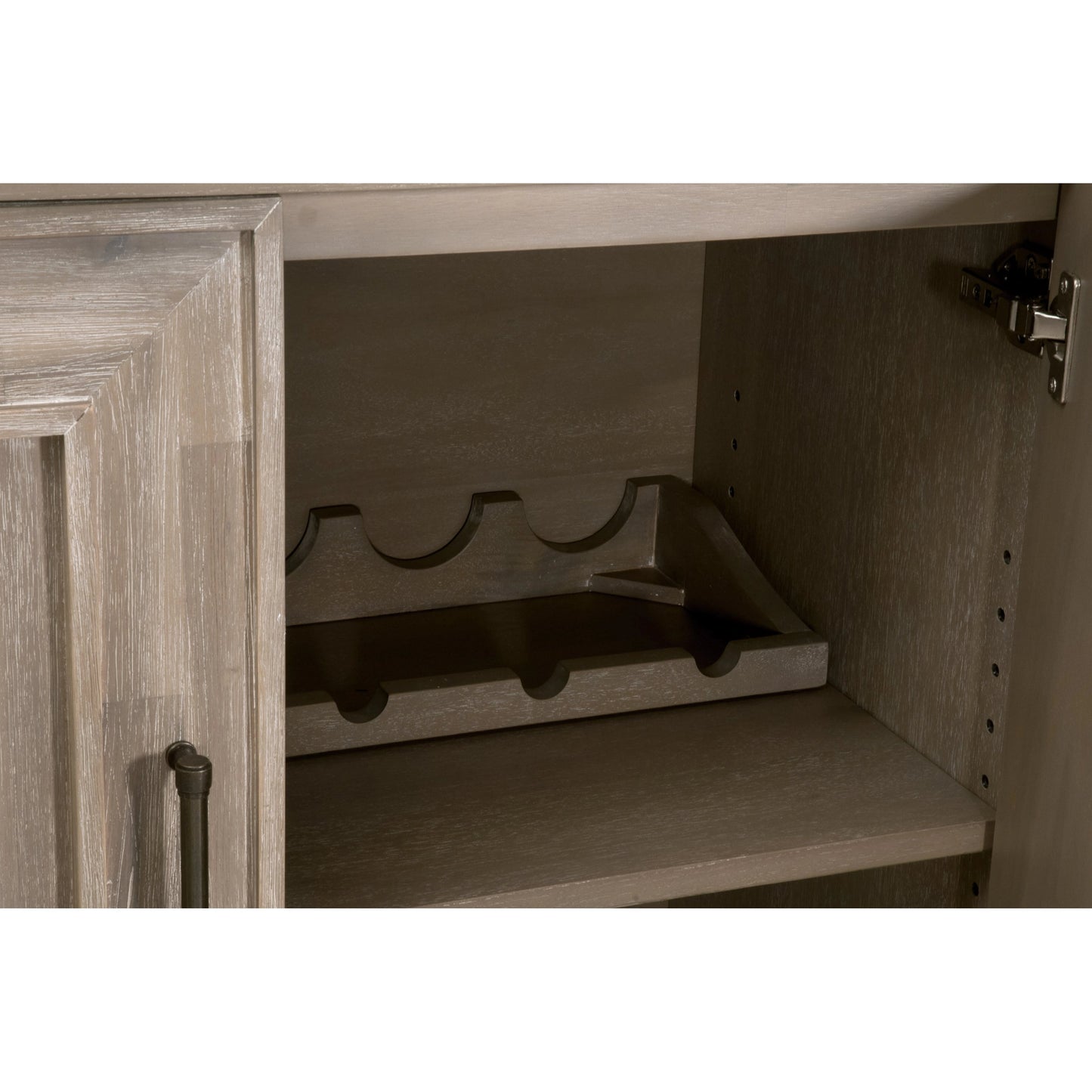 006 SI-2021717 | Additional Silo | Hunter Media Sideboard by Essentials For Living in natural gray acacia. Made from solid acacia wood, acacia veneer, mdf in a transitional style.
