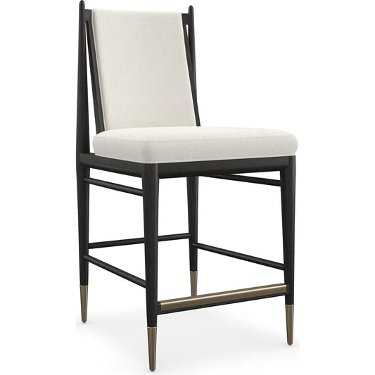 Unity Light Counter Stool by Caracole. Made from oak in a transitional style.