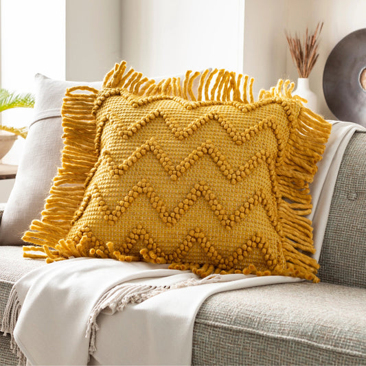 Hylia Pillow - 20321 by Surya. Made from 60% wool, 40% cotton, 100% cotton in a eclectic & global style.