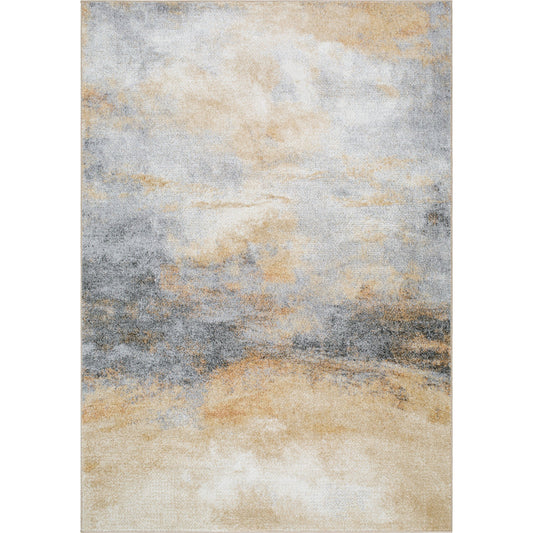 Hyde Park Rug - 524617 by Livabliss in light brown, cream, light gray, tan, brown, dark brown. Made from polypropylene in a unique style.