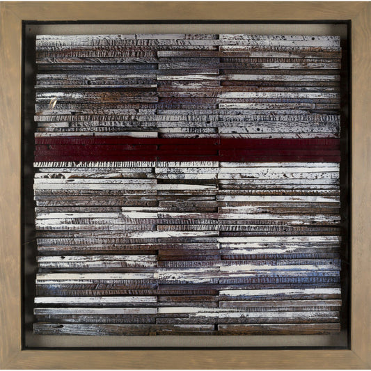 Hazelbrook Wall Art Piece - 15165 by Surya in gray. Made from wood in a rustic style.