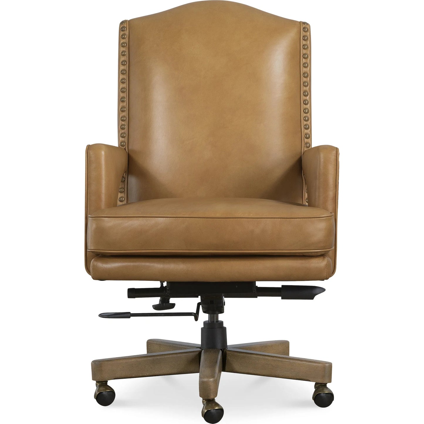 002 SI-2354034 | Additional Silo | Rochelle Executive Swivel Tilt Chair by Hooker Furniture in dark blonde. Made from leather in a unique style.