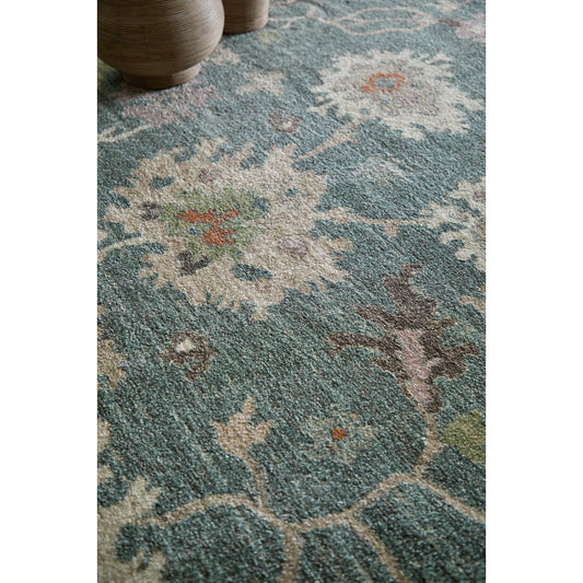 Dartmouth Transitional Rug - DRT39QMF by Feizy in blue, ivory, pink. Made from polypropylene in a unique style.