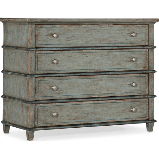 001 SI-1748229 | Primary Silo | Costiere Chest by Hooker Furniture in normandy. Made from oak veneers with solid-wood edge top in a eclectic & global style.