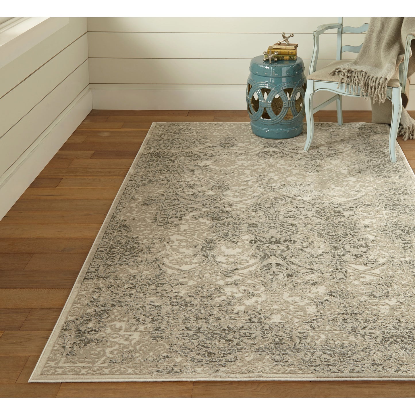 011 SI-1752023,SI-1752024,SI-1752025,SI-1752026,SI-1752027 | Lifestyle | Prasad Rug - 3682F by Feizy in ivory, gray, black. Made from polypropylene, polyester in a unique style.