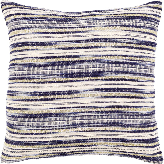 Ibiza Pillow - 9112 by Surya in black, violet, metallic - gold. Made from 90% cotton, 10% lurex, 100% cotton in a modern style.