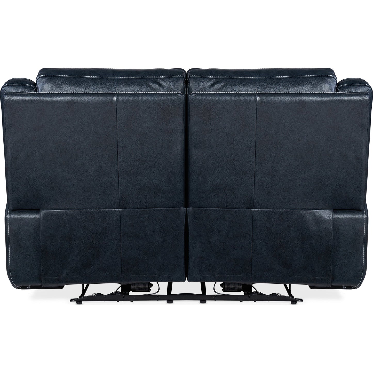 002 SI-1873168 | Additional Silo | Montel Lay Flat Power Loveseat by Hooker Furniture in cosmos cobalt. Made from leather in a traditional style.
