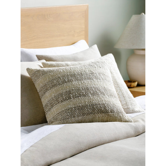 Nicki Accent Pillow - 534373 by Surya in ivory, taupe, sand, cream. Made from cotton, wool in a modern style.