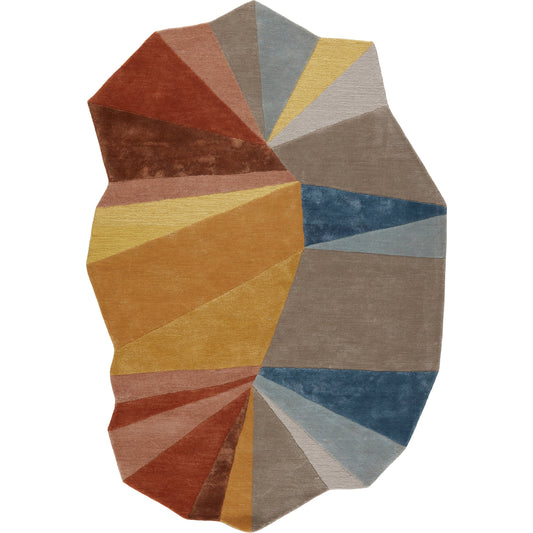 001 SI-1750737,SI-1750738,SI-1750739 | Primary Silo | Iconic ICO01 Rug by Jaipur Living in multicolor, yellow. Made from 65% viscose 35% wool in a unique style.