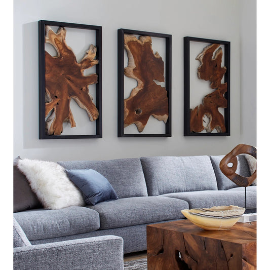 Framed Root Wall Art by Phillips Collection in black. Made from wood, metal in a eclectic & global style.