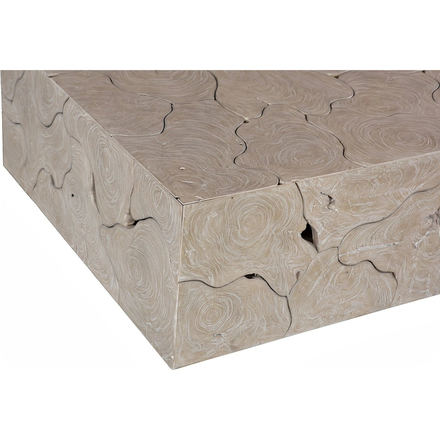 002 SI-2527713 | Closeup | Teak Slice Coffee Table by Phillips Collection in oat. Made from wood, teak in a unique style.