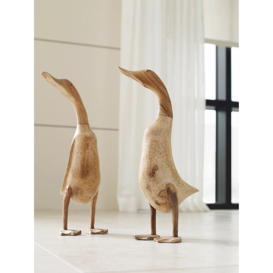 Wood Duck (Set of 2) by Phillips Collection in brown. Made from wood, chamcha in a eclectic & global style.