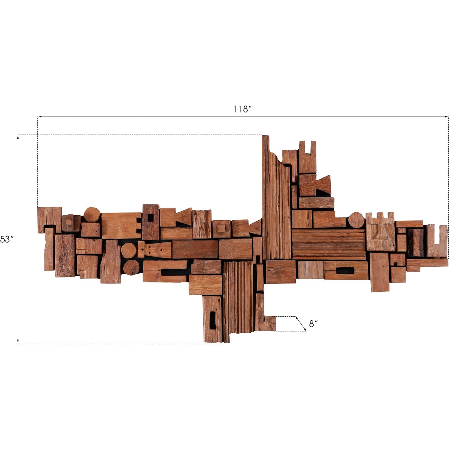 010 SR-819988 | Additional Silo | Asken Wall Art by Phillips Collection in brown. Made from wood in a modern style.