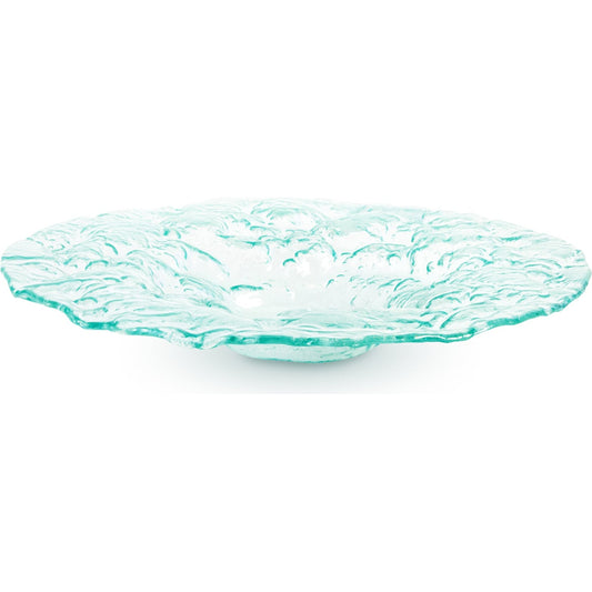 Bubble Bowl by Phillips Collection in turquoise. Made from glass in a coastal style.