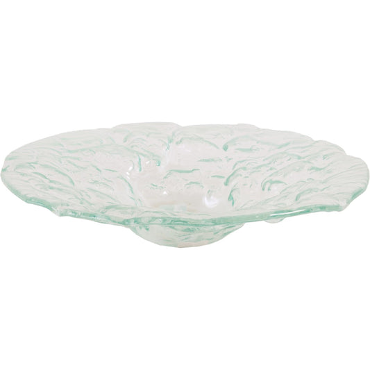 Bubble Bowl by Phillips Collection in turquoise. Made from glass in a coastal style.