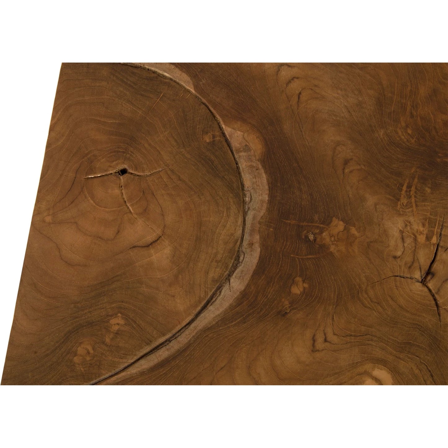 005 SR-939661 | Additional Silo | Teak Puzzle Side Table by Phillips Collection in brown, silver. Made from wood, teak metal, stainless steel in a eclectic & global style.