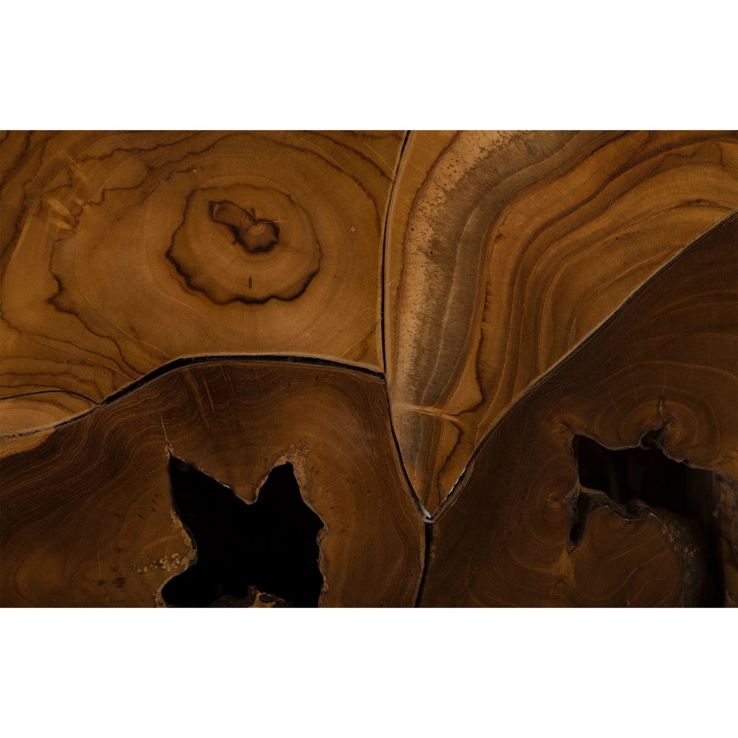 002 SR-939665 | Closeup | Teak Slice Side Table by Phillips Collection in brown. Made from wood, teak in a eclectic & global style.