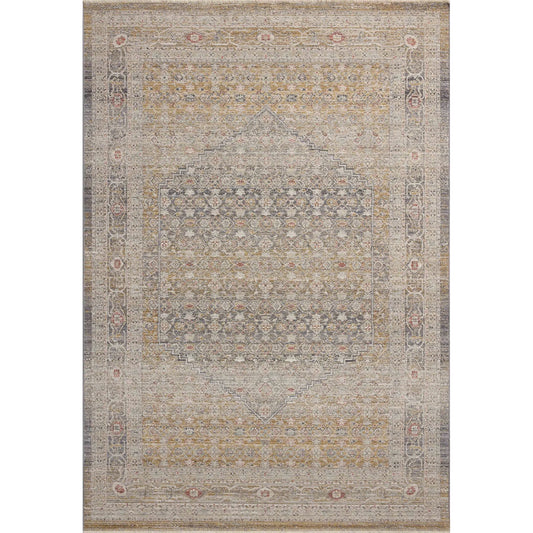 Ida IDA-02 Rug by Chris Loves Julia x Loloi in stone, gold. Made from 100% polyester in a unique style.