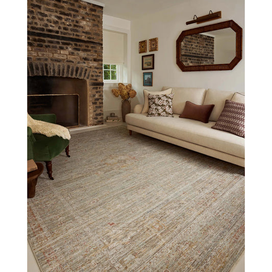 Ida IDA-05 Rug by Chris Loves Julia x Loloi in spa, sunrise. Made from 100% polyester in a unique style.