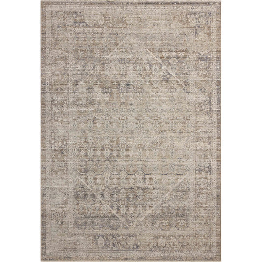 Ida IDA-06 Rug by Chris Loves Julia x Loloi in slate, natural. Made from 100% polyester in a unique style.