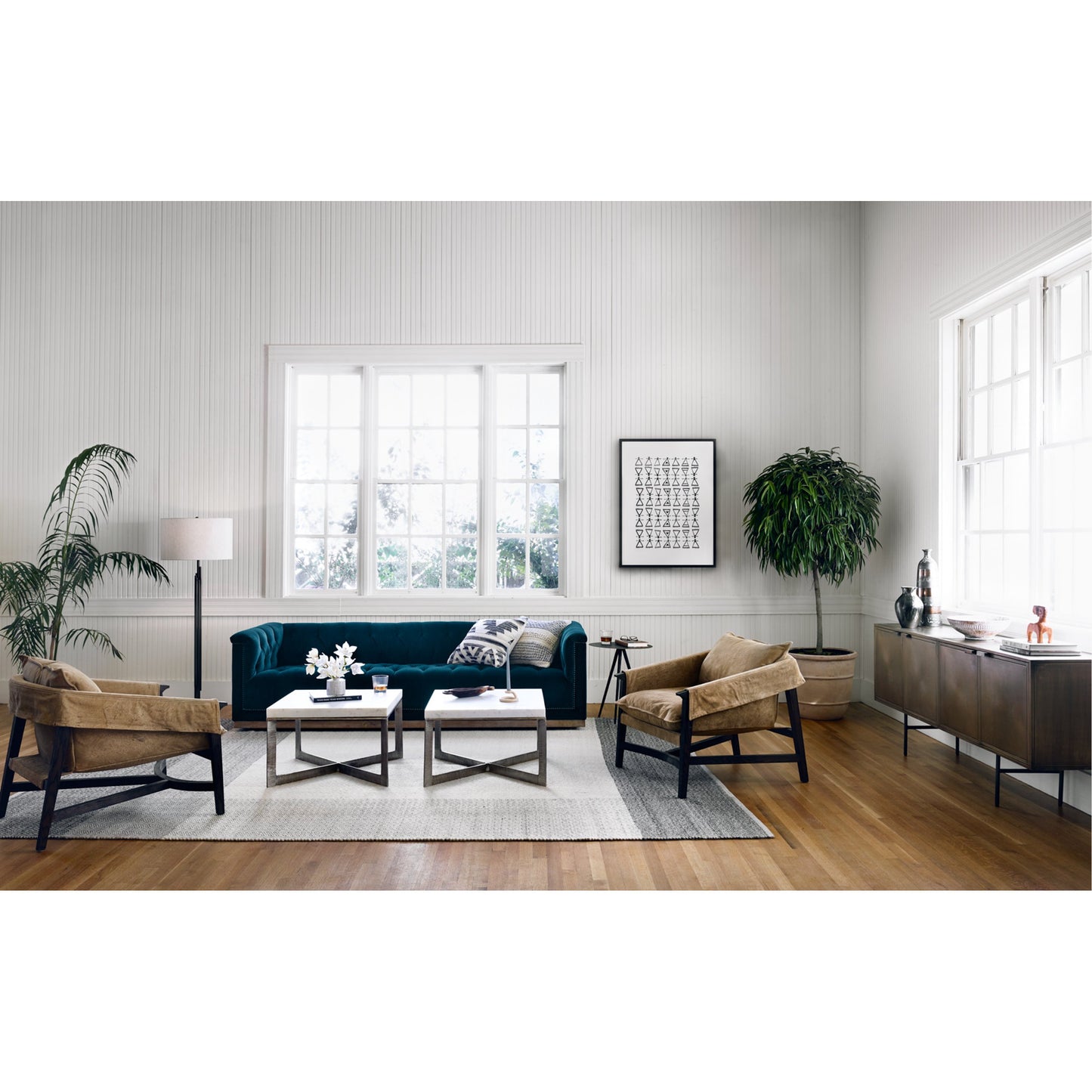017 SR-369246 | Lifestyle | Sunburst Sideboard by Four Hands in sunburst etched aged brass, gunmetal, aged brass and sunburst etched aged brass pc, gunmetal, aged brass pc. Made from iron in a modern style.
