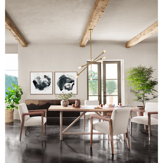 Stormy Sideboard by Four Hands in distressed ombre, aged brown and distressed ombre. Made from iron in a eclectic & global style.