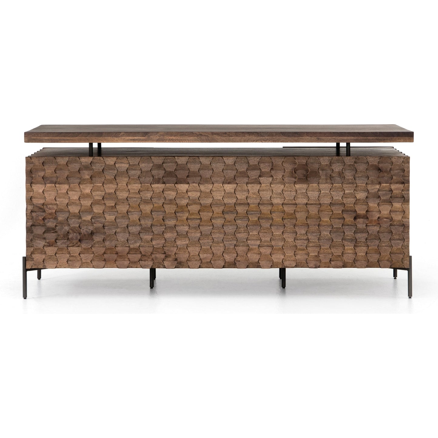 006 SI-1716450 | Additional Silo | Raffael Desk by Four Hands. Made from solid mango, iron in a eclectic & global style.
