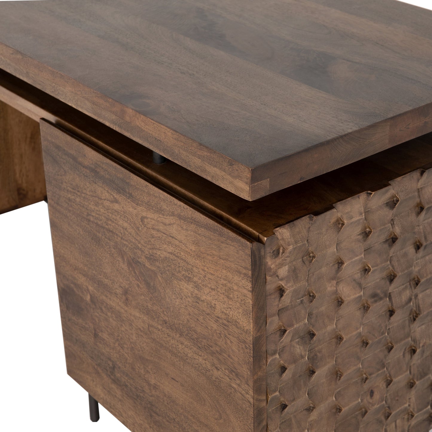 008 SI-1716450 | Additional Silo | Raffael Desk by Four Hands. Made from solid mango, iron in a eclectic & global style.