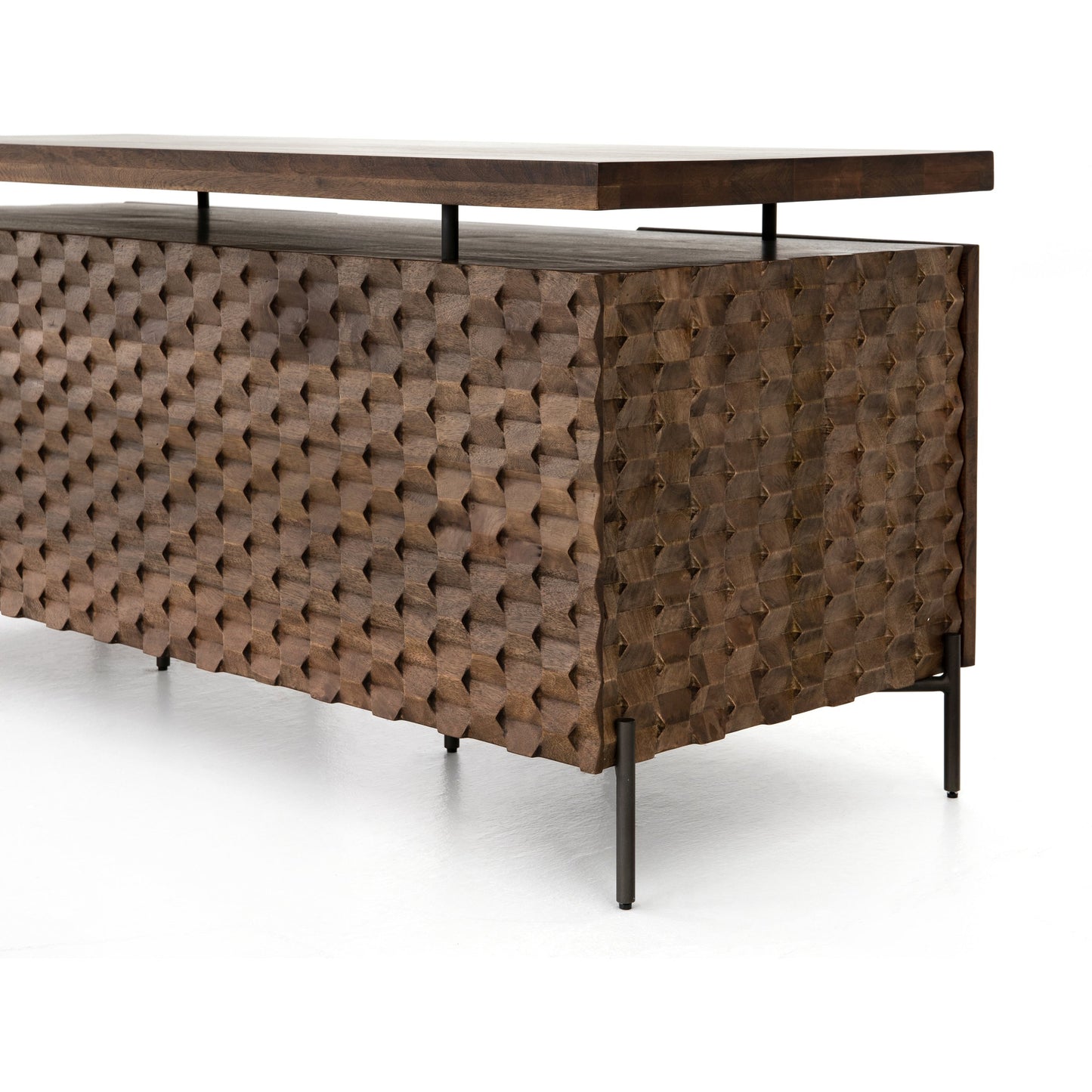 011 SI-1716450 | Additional Silo | Raffael Desk by Four Hands. Made from solid mango, iron in a eclectic & global style.