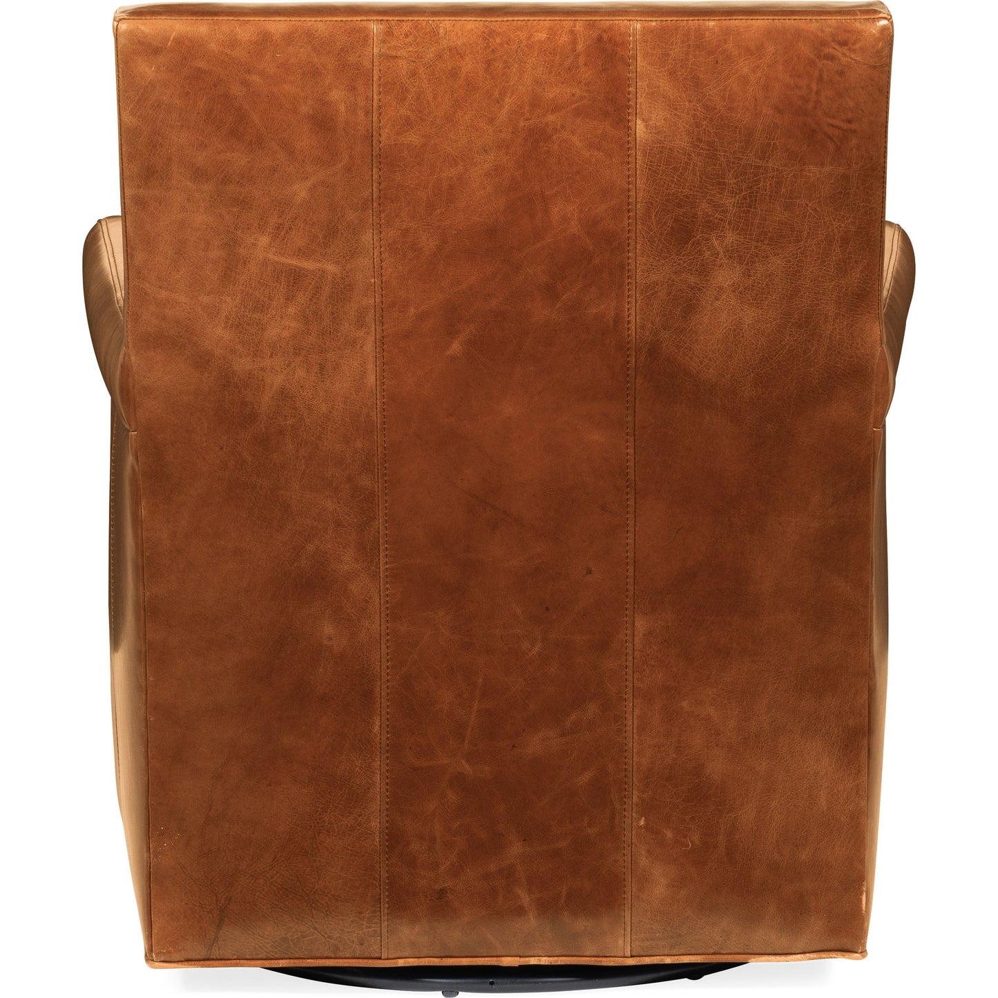 002 SI-1748986 | Additional Silo | Jilian Swivel Club Chair by Hooker Furniture in brown and huntington morrison. Made from leather in a modern style.
