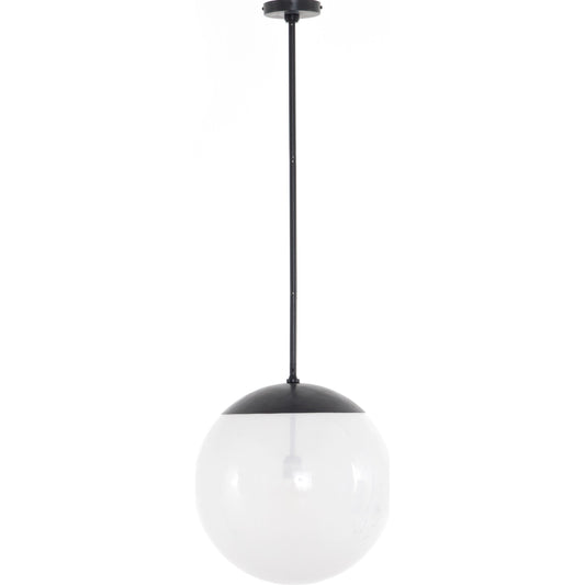Sutton Pendant by Four Hands in antiqued iron, frosted glass. Made from glass, iron, thermoplastic in a modern style.