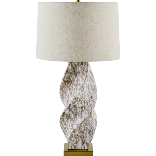 Ilorin Accent Table Lamp 624741 by Livabliss in platedpaintedplated. Made from ceramic, iron, linen, plastic in a modern style.