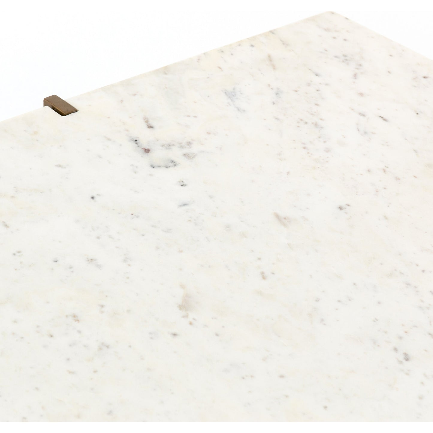 006 SI-1716308 | Additional Silo | Olivia Square Coffee Table by Four Hands in antique brass, polished white marble and antique brass. Made from solid marble, iron, engineered hardwood in a modern style.