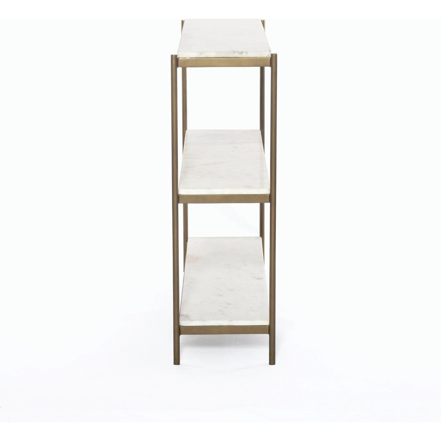 014 SI-1715265 | Additional Silo | Felix Console Table by Four Hands. Made from solid marble, iron in a modern style.