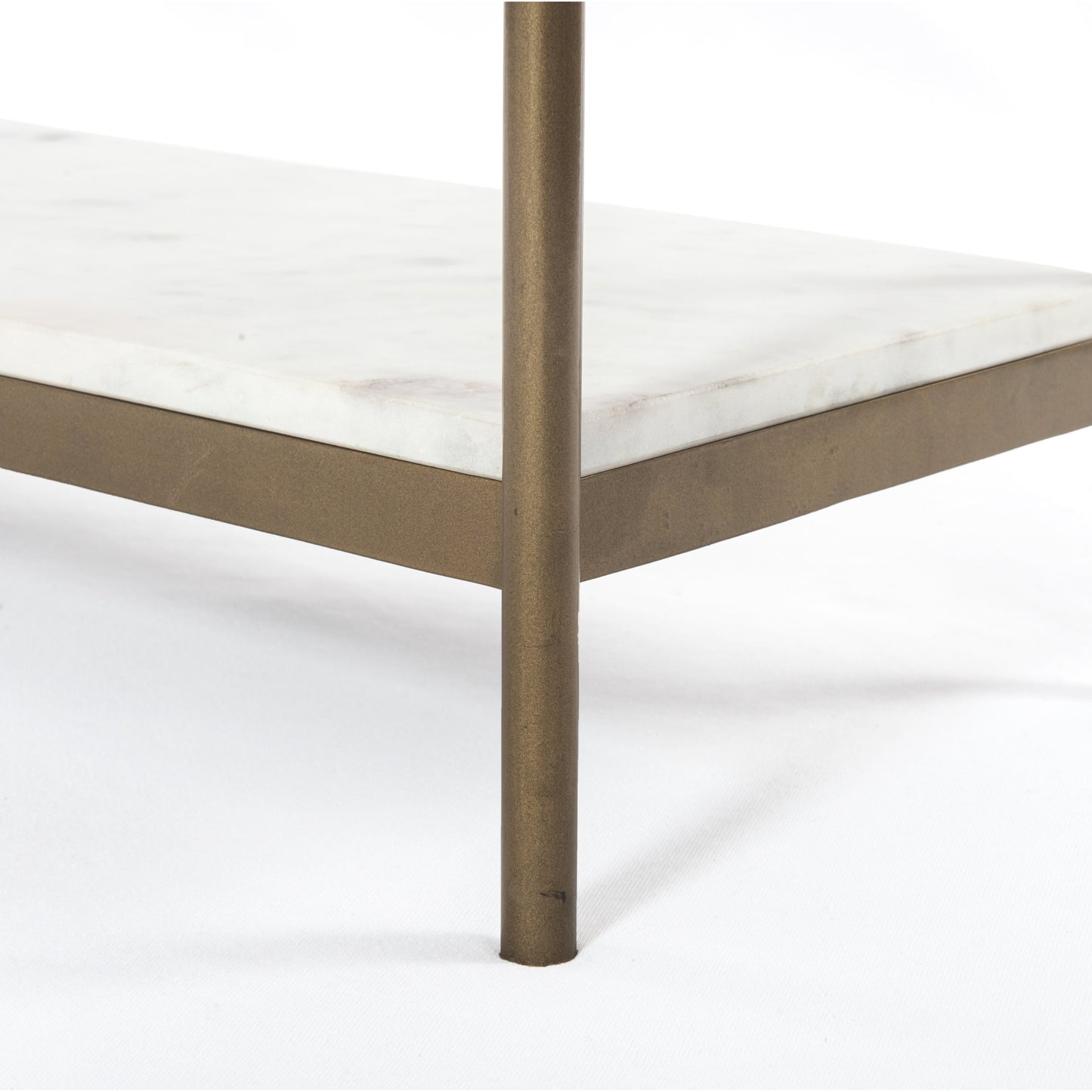 013 SI-1715265 | Additional Silo | Felix Console Table by Four Hands. Made from solid marble, iron in a modern style.