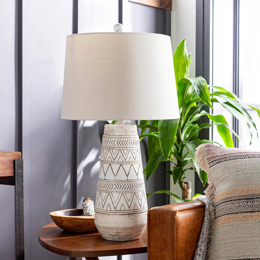 Imelde - 29762 by Livabliss in tan, cream and paintedpainted. Made from linen, polyester, metal in a eclectic & global style.