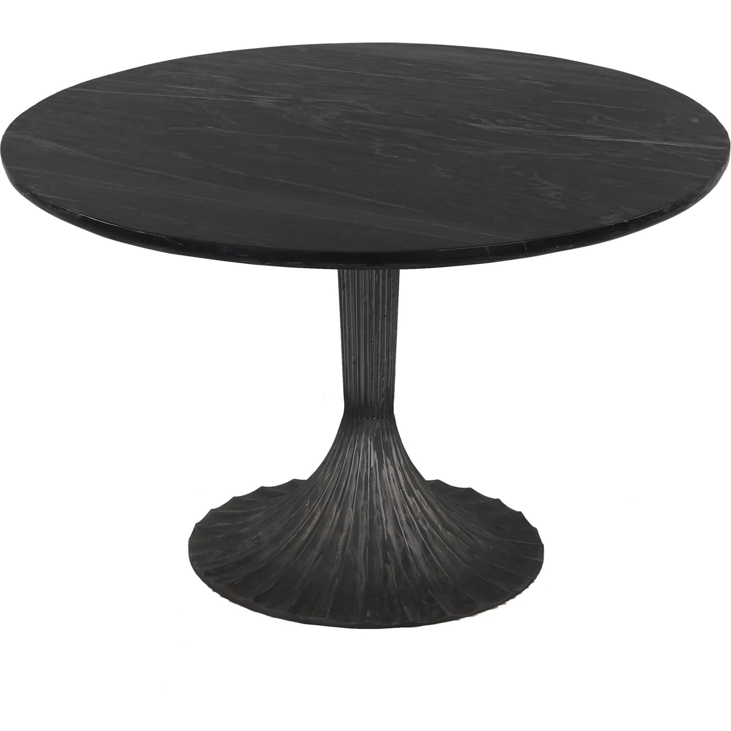 004 SI-2243019 | Unknown | Palm Desert Dining Table by World Interiors in black, bronze. Made from marble, iron in a unique style.