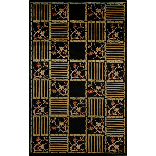 Mugal Rug - 20757 by Surya in light brown, tan, black. Made from face: 100% new zealand wool in a unique style.