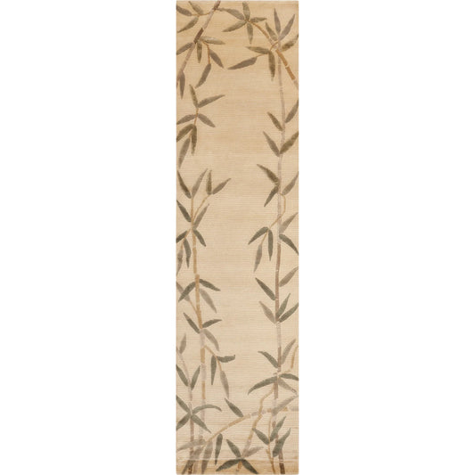 Mugal Rug - 7475 by Surya in ivory. Made from 100% semi-worsted new zealand wool in a unique style.