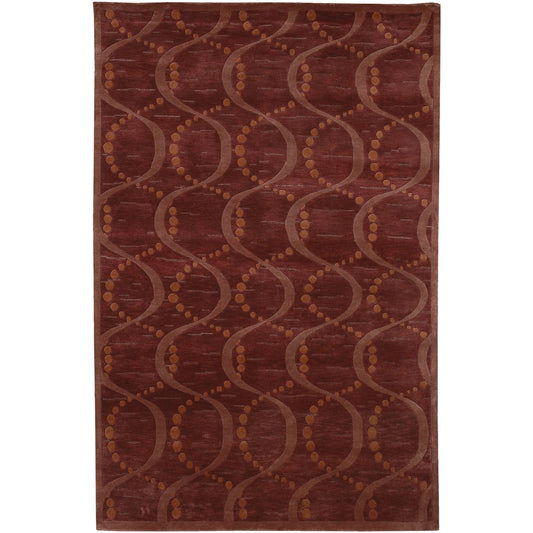 001 23621-3258,23621-3259 | Primary Silo | Mugal IN-8151 Rug by Surya in maroon. Made from 100% semi-worsted new zealand wool in a unique style.