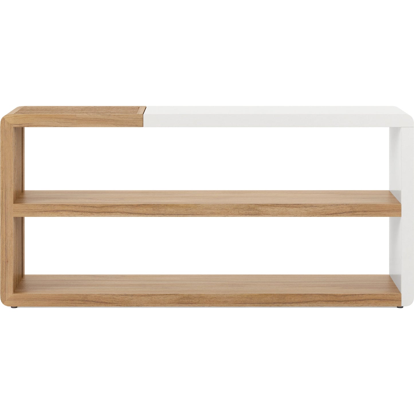 002 SI-2065178 | Additional Silo | Portico Sofa Console by A.R.T. Furniture in sienna, white plaster. Made from parawood solids, mindi veneers, resin in a modern style.