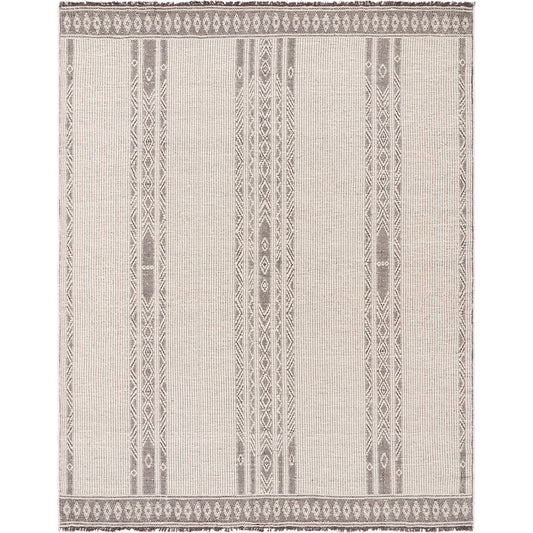 001 SI-2165849,SI-2165850,SI-2165851,SI-2165852,SI-2165853 | Primary Silo | Irfan Rug - 539848 by Surya in ivory, charcoal, taupe. Made from wool, cotton in a unique style.