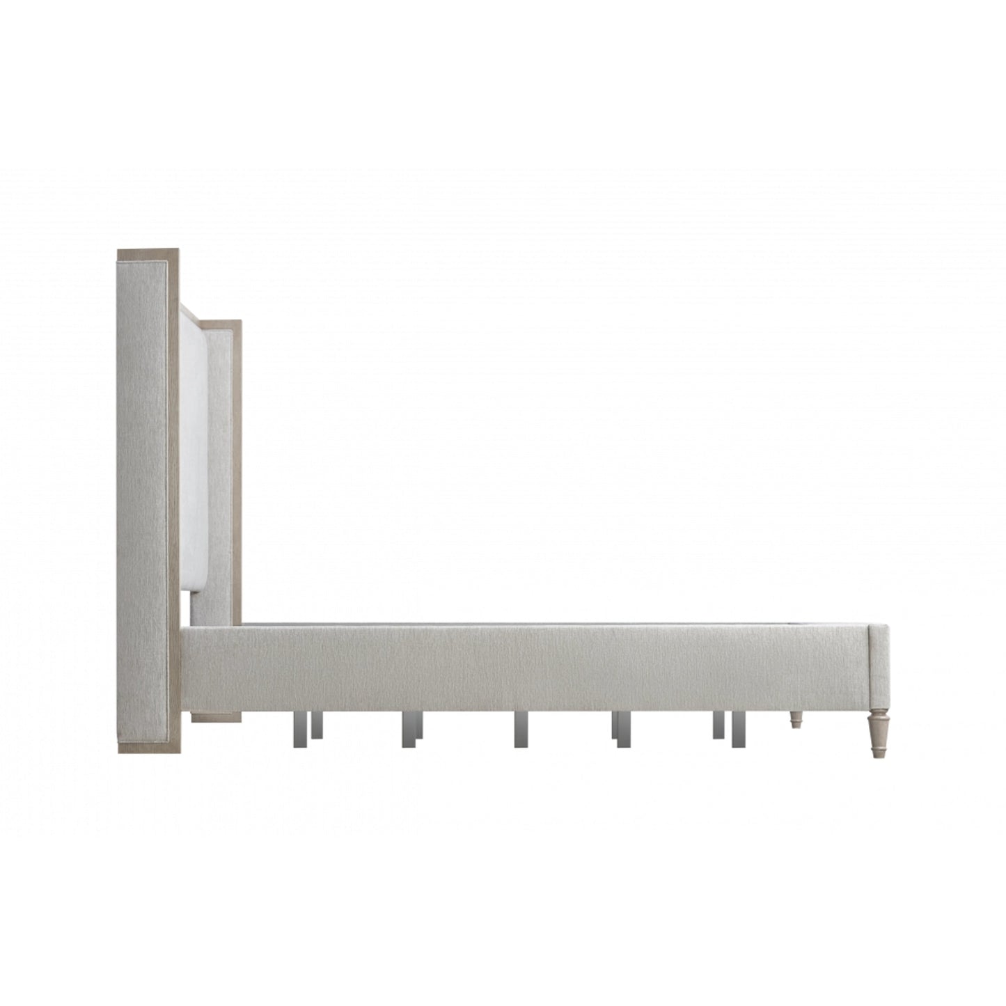 005 SI-2130651,SI-2130652 | Additional Silo | Zest Wing Back Bed by Zest in cream. Made from rubberwood, fabric in a modern style.