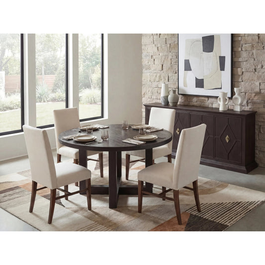 Driftwood 60" Round Dining Table by Hooker Furniture. Made from unique in a transitional style.