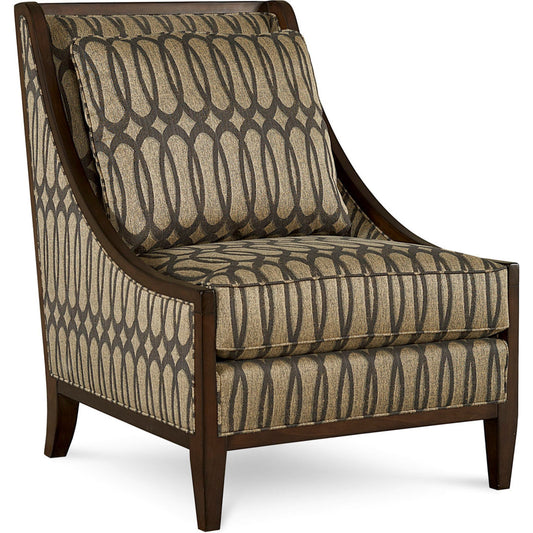 Harper Mineral Accent Chair by A.R.T. Furniture in chocolate and cola. Made from wood, veneer in a transitional style.