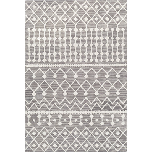 001 SR-827000,SR-827002 | Primary Silo | Izmir Rug - 24427 by Surya in charcoal, light gray, ivory. Made from 100% wool in a unique style.