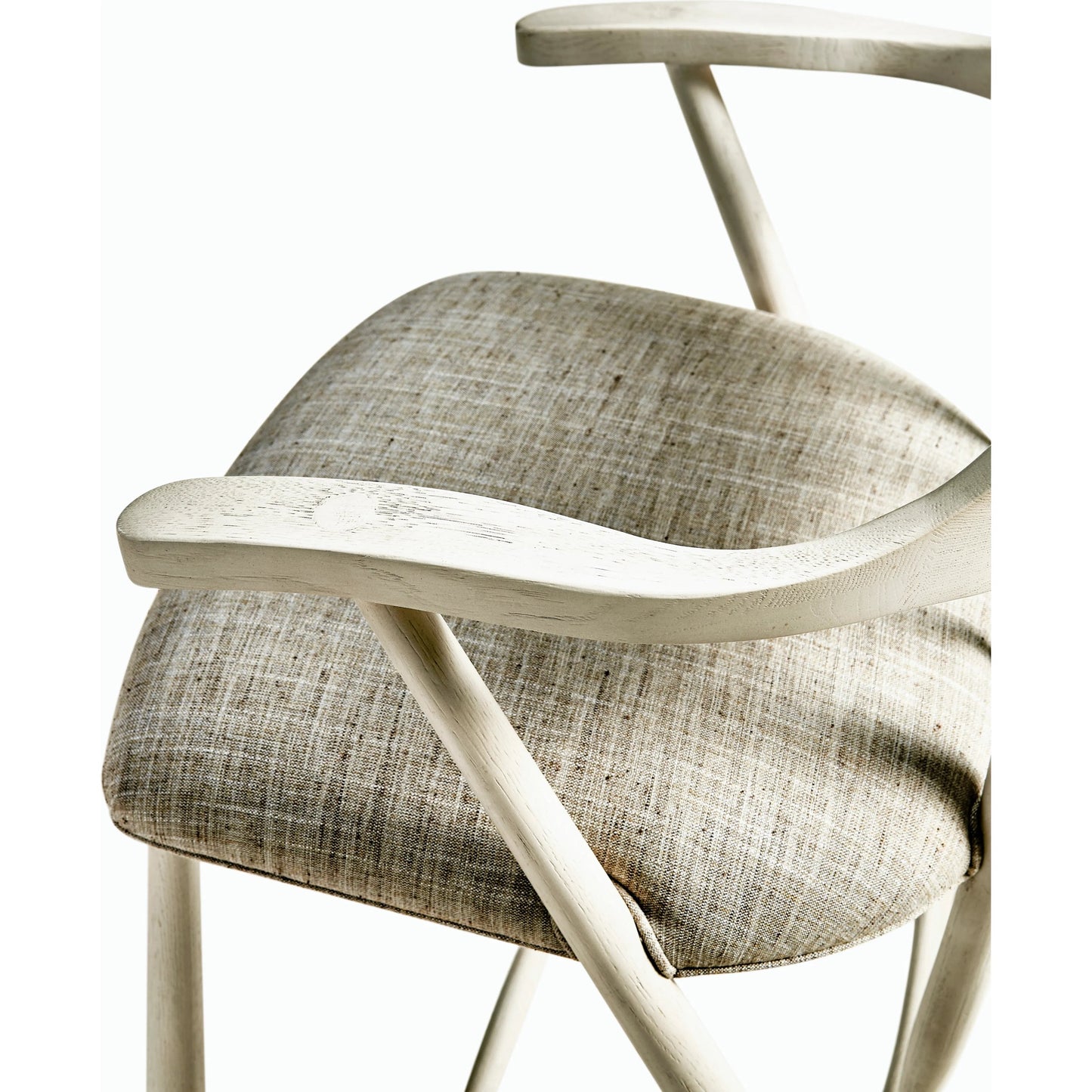 006 SI-2186364 | Closeup | Reimagined Transient Captains Chair by Jonathan Charles in country white oak. Made from oak in a modern style.